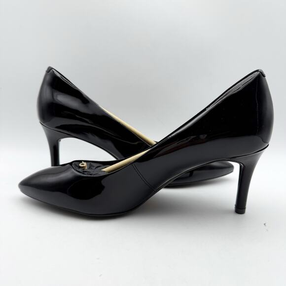 Rockport Womens Total Motion 75mm Pointy Toe Pumps US 8 Black Patent Leather NIB - Picture 8 of 13